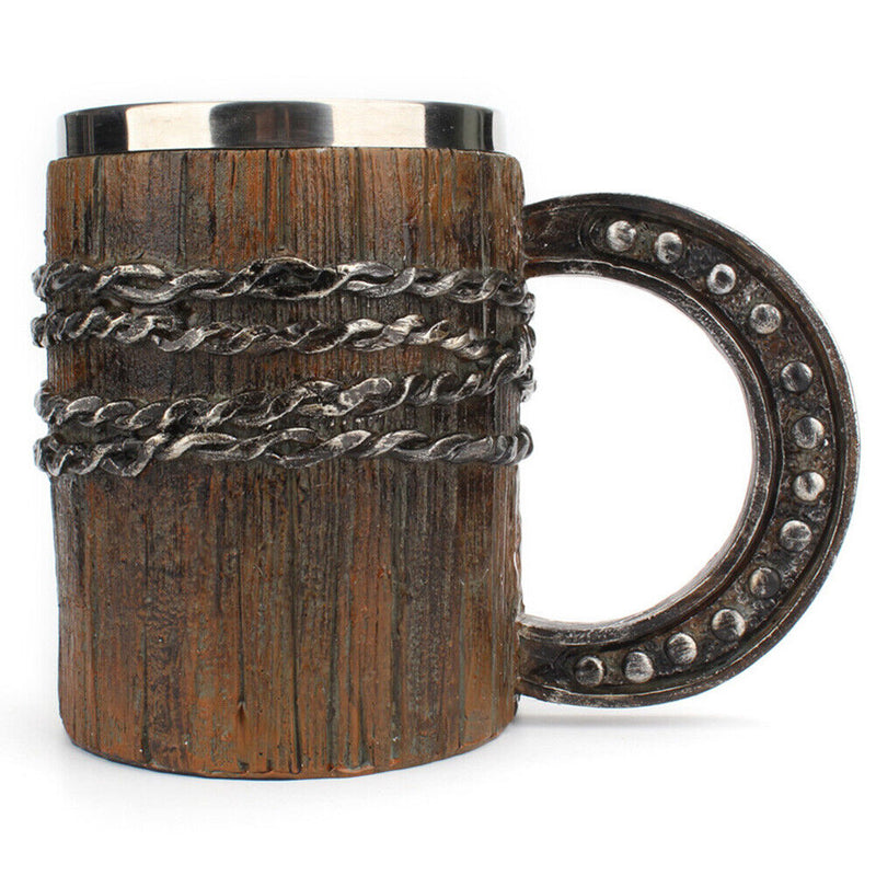Horseshoe Coil Cups Stainless Steel Coffee Mug for Living Room Kitchen Ornaments