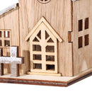 Wedding Party Tree Hanging LED Light Lamp Xmas Ornament Christmas Wood House