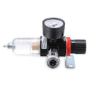 Water Pressure Gauge Separator 1/4" BSP Air Compressor Filter Air Hose Filter