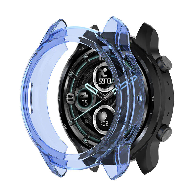 TPU Watch Protective Case for Ticwatch Pro 3/Pro 3 Lite (Transparent Blue)
