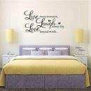 Live Laugh Love Family Home Quote Wall Stickers Art Removable Decals Room U4X1