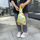 Children Cute Cartoon Print Nylon Chest Bags Mini Crossbody Bags (Yellow)