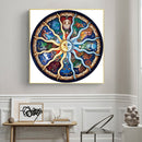 Partial Cross Stitch Art Paint 11CT Counted Moon Sun Embroidery Wall Orname