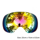 Ski Goggles Anti-Fog Snowboard UV Protection Sports Glasses (Red Lens) Newly