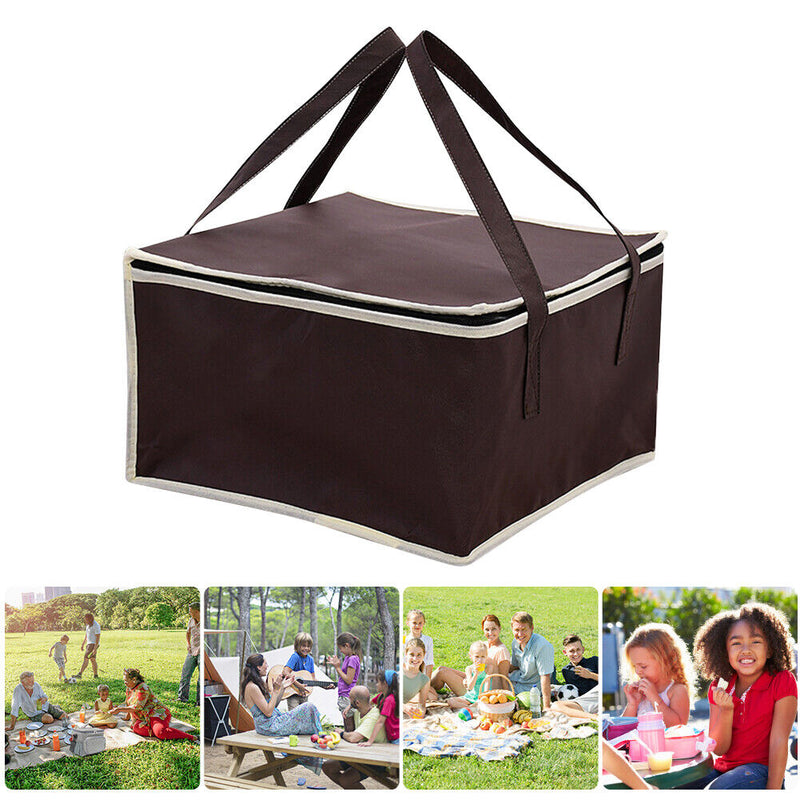 Cooler Lunch Box Portable Insulated Thermal Food Drinks Picnic Zipper Ice Bags