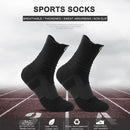 2pcs Professional Men Cycling Sport Socks Basketball Football Sock (Black) Newly