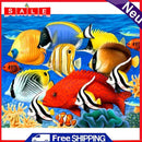 5D DIY Full Drill Diamond Painting Colorful Fish Cross Stitch Embroidery Mosaic