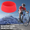 Mountain Bike Seat Post Silicone Ring Dust Cover Cycling Seatpost (S Red)
