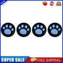 4pcs Cat Paw Silicone Thumb Grips for Nintendo Switch Controller (Blue)