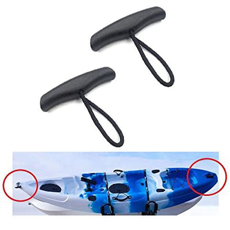 Kayak Boat Canoe Paddle T Handle Nylon Dinghy Tail Rudder Carry Handles w/Screws