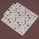 Star Hollow Lace Ruler Embossing Theme Template DIY Photo Album Drawing Tool