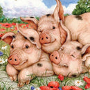 5D DIY Diamond Painting Kits Full Square Drill Cute Pig Mosaic Picture (F483)