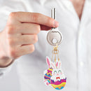 5pcs Diamond Painting DIY Full Special Shaped Easter Keychains Kit (YSK76)