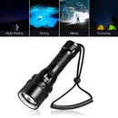 Rope Snorkeling Accessories Diving Flashlight Scuba Dive Lamp Underwater Torch