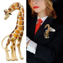 Bag Clothes Label Suit Accessories Animal Brooch Giraffe Brooch Enamel Pin