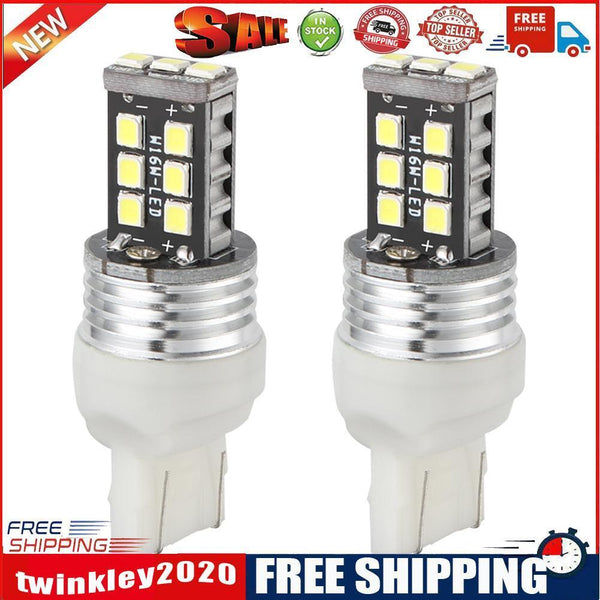 One Pair T20 15SMD 2835 LED Car Truck Turn Signal Lights Tail Lamp Bulb