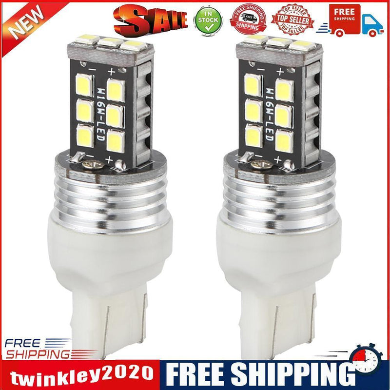One Pair T20 15SMD 2835 LED Car Truck Turn Signal Lights Tail Lamp Bulb