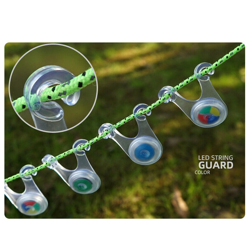 Outdoor Tent Rope Hanging Lights LED Lantern Silicone Rechargeable Flashing L