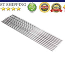 5 Pairs Stainless Steel Chopsticks Anti-skip Thread Style Durable