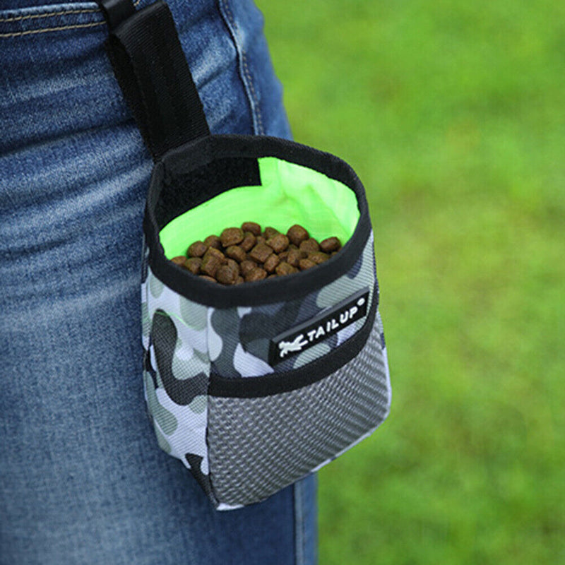 Portable Training Dog Snack Bags Outdoor Feed Storage Pouch (Camouflage) Newly