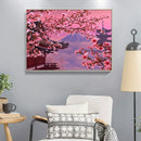 Diamond Painting 5D Full Round Drill Mosaic DIY Peach Blossom View Art Decor Kit