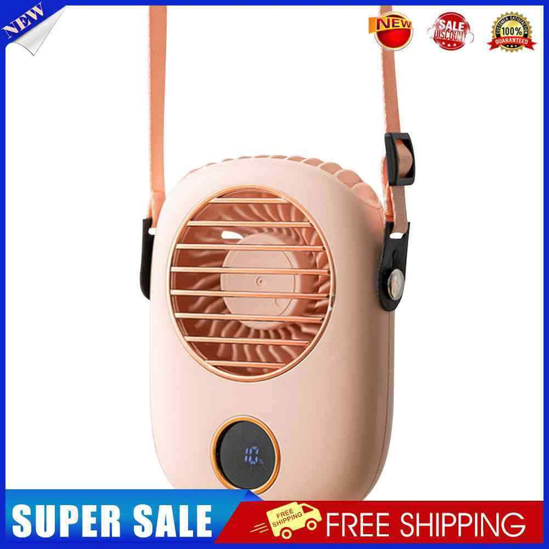 #A Portable Neck Leafless Fan Cooling Fan for Outdoor Sports Travel Office Deskt