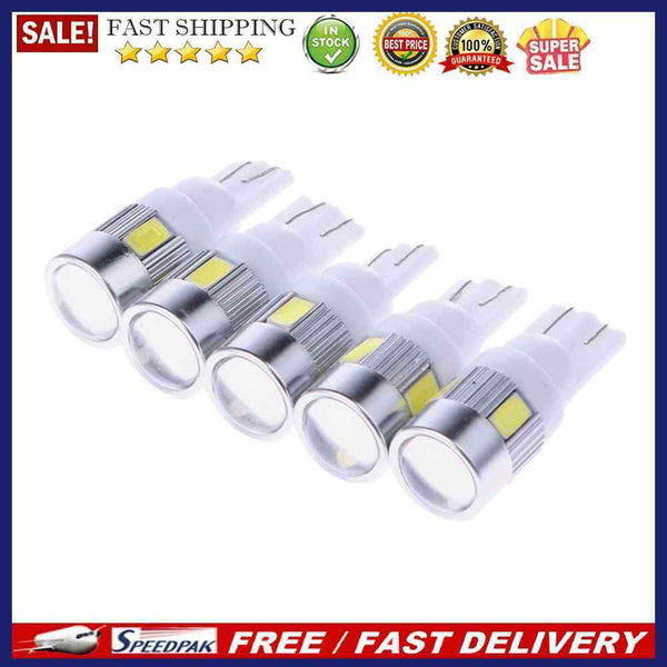 5 X High-Power Automotive LED Lights Show Wide Lights T10 5630 6SMD