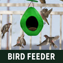 Felt Birdhouses Outdoor Balcony Hanging Bird Feeder Pet Supplies (Green)