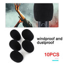 10x 30mm Soft Elastic Sponge Microphone Head Cover Q8D1 For Headset Sleeve H6U6