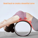TPE Wood Yoga Spine Roller Wheel Backbend Training Pilates Aid Circle Cork