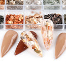 Shimmer Glitter Nail Sequins Mica Marble Abalone Shell Flake Nail Stone