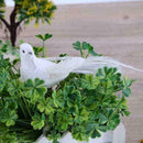 White Doves Feather Artificial Foam Lover Peace Doves S2W0 Bird Home Decor G9K4
