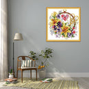 Flowers Series 14CT Stamped Craft Cotton Thread Embroidery Art Cross Stitch K