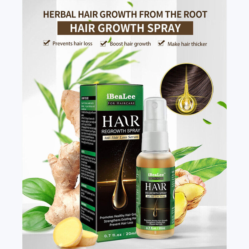 iBeaLee Ginger Fast Growing Hair Essential Oil Beauty Prevent Hair Loss Liquid