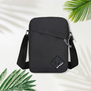 Men Retro Oxford Spinning Shoulder Bag Sports Outdoor Small Handbag (Black)
