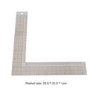 5pcs L Shape DIY Sewing Patchwork Quilting Ruler Plastic Cutting Craft