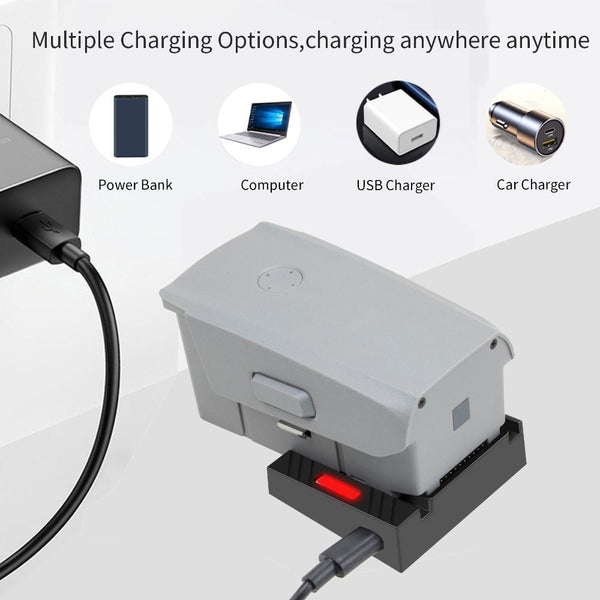 Drone Battery Charger USB QC 3.0 Fast Charger For DJI Mavic Air 2S/Air 2