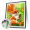 Little Fox Butterfly Paint By Numbers Kit DIY Frameless Picture On Canvas