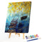 Frameless Oil Paint By Numbers Riverside Boat DIY Canvas Picture Craft Kit