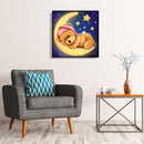 5D DIY Full Drill Diamond Painting Moon Bear Cross Stitch Embroidery Craft