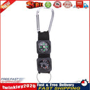 3 in 1 Outdoor Survival Tool Carabiner Key Ring with Compass+Thermometer  Newly