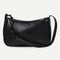 Pure Soft Leather Women Handbag Small Underarm Shoulder Totes Bag (Black)