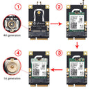 M.2 Key To Mini PCI-E Wireless Card Converter NGFF WiFi Module (With Cable)