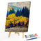 Oil Paint By Numbers Canvas Drawing DIY Forest Picture Hand Painted Wall Art Kit