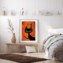 Full Round Drill Diamond Painting Halloween Kitten Kits Picture DIY Wall Artwork