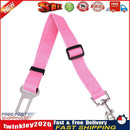 Adjustable Dogs Car Seat Belt Harness Pets Safe Seat Traction Rope (Pink) Newly
