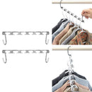 Half Toroidal Universal Metal Clothes Closet Hangers Practical Racks(2pcs)