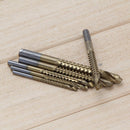 6Pcs HSS High Speed Steel Titanium Coated Drill Bit Set 3/4/5/6/6.5/8mm Newly