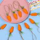 Home Decor Easter Carrot Flocking Carrot Easter Decoration Hanging Ornaments