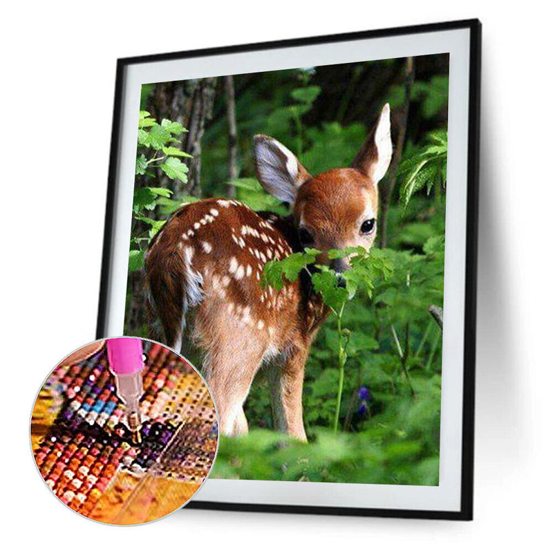 5D Diamond Painting Deer Full Round Drill Rhinestone DIY Wall Art (E1267)